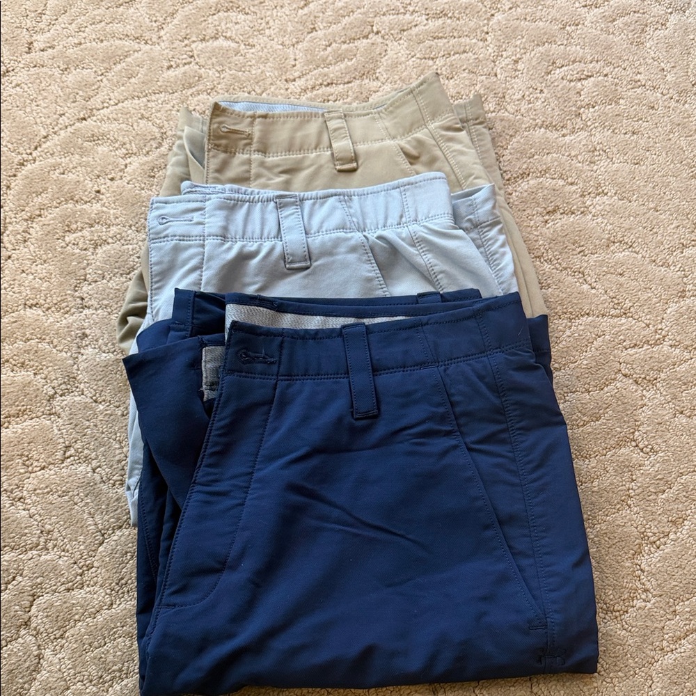 Men's Casual shorts- Navy, Light Blue, and Khaki